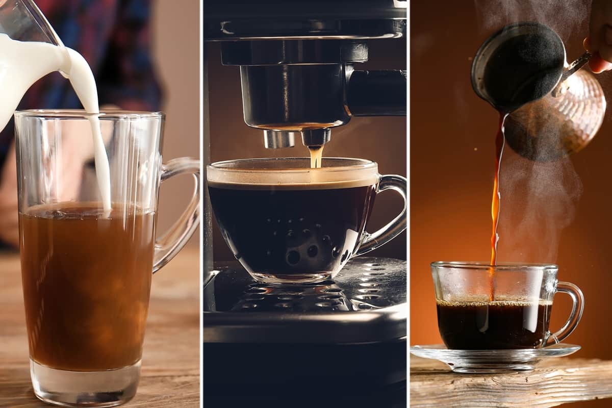 Guía de preparaciones de café.