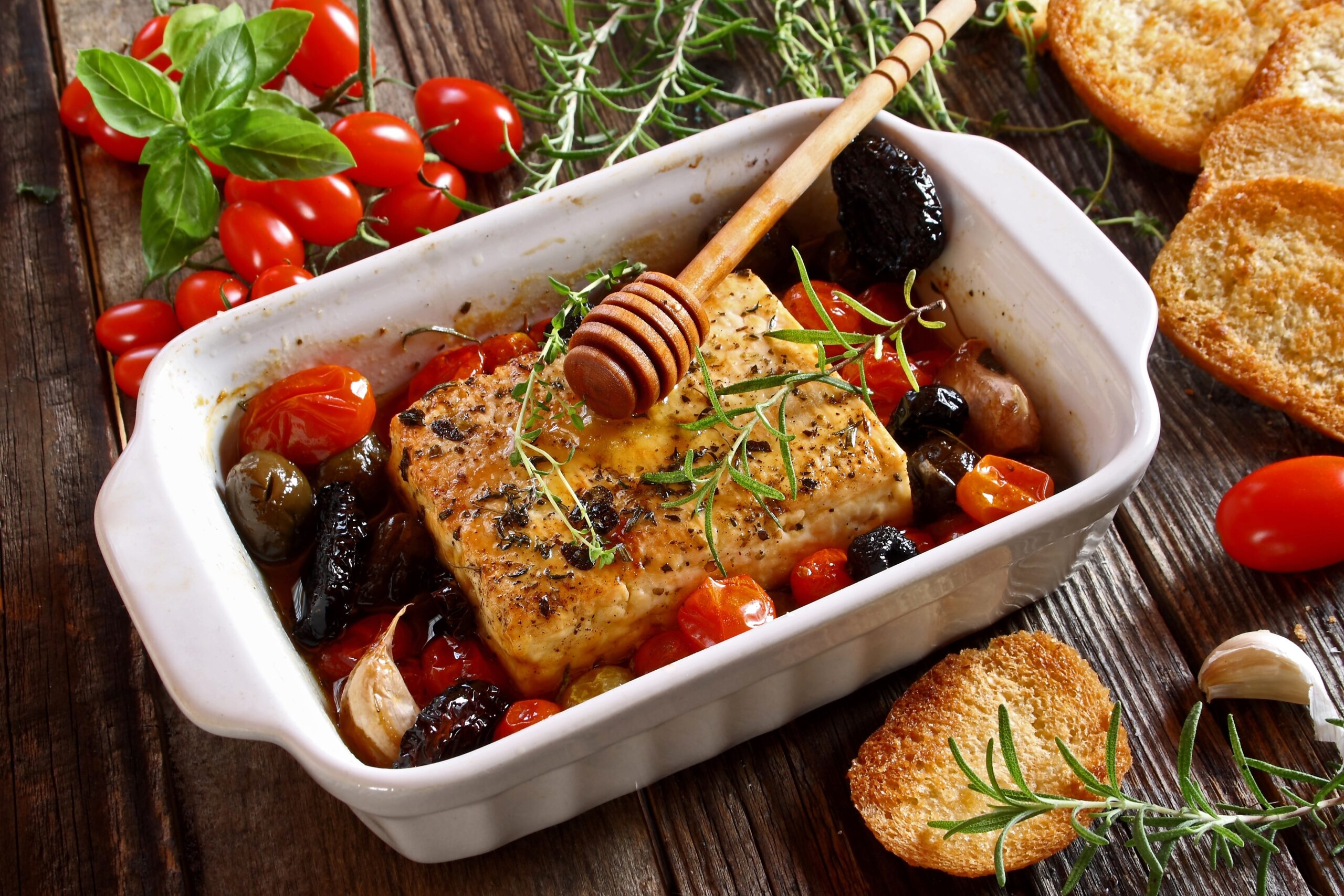 cómo preparar el queso feta