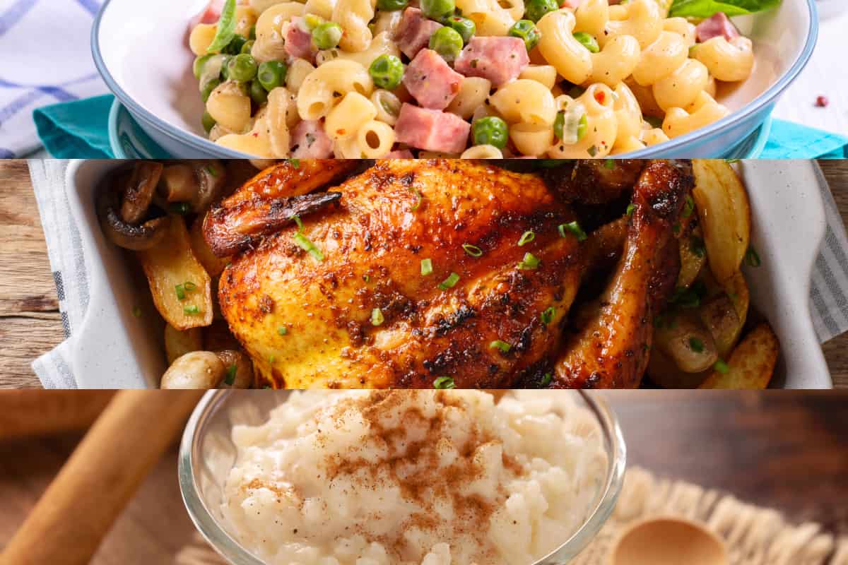 Pasta fría, pavo a la mantequilla y arroz con leche, un Menú Navideño casero y económico