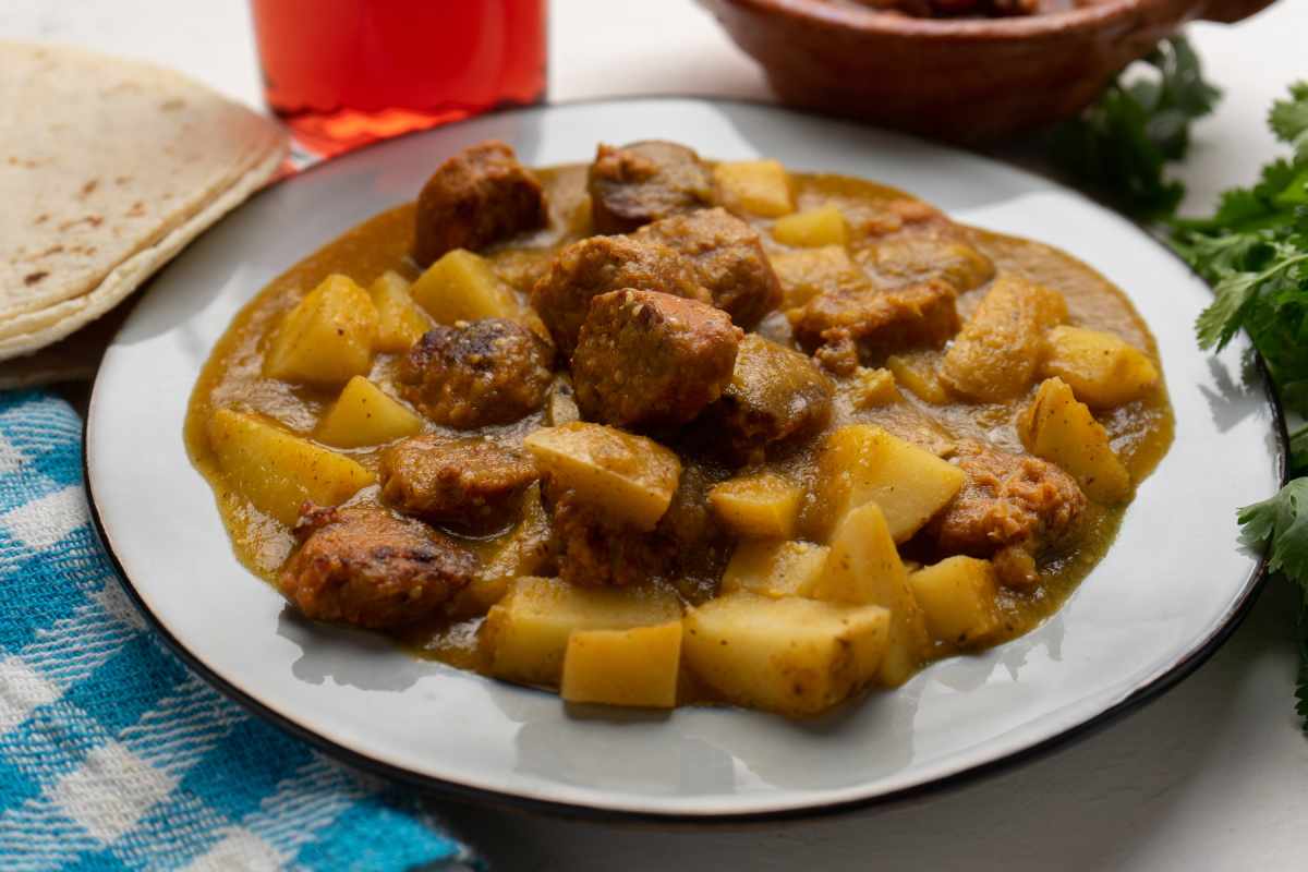 Longaniza en salsa verde