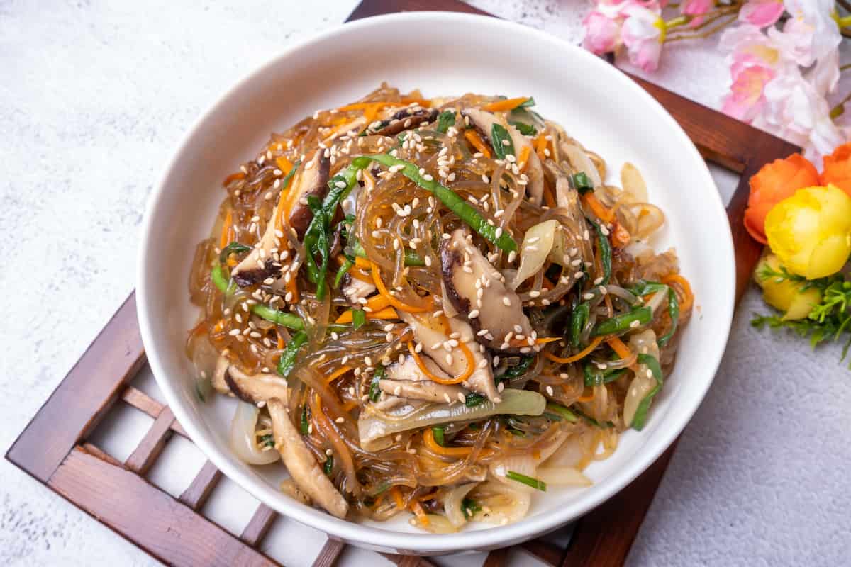 receta de fideos chinos transparentes