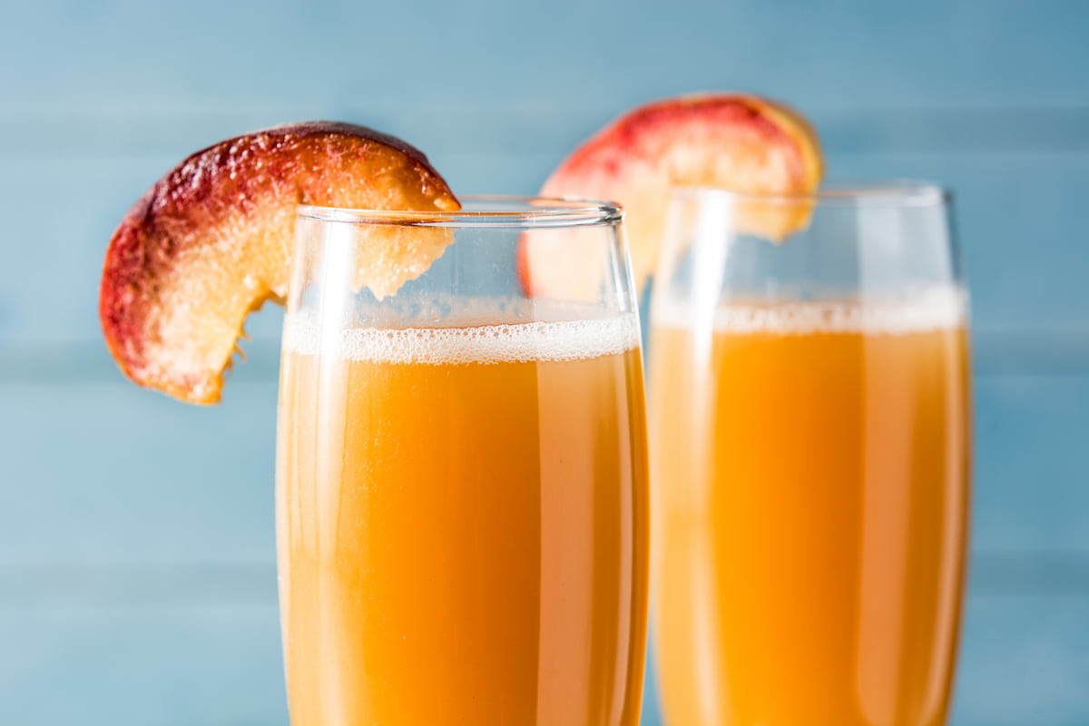receta original de mimosas preparadas con durazno