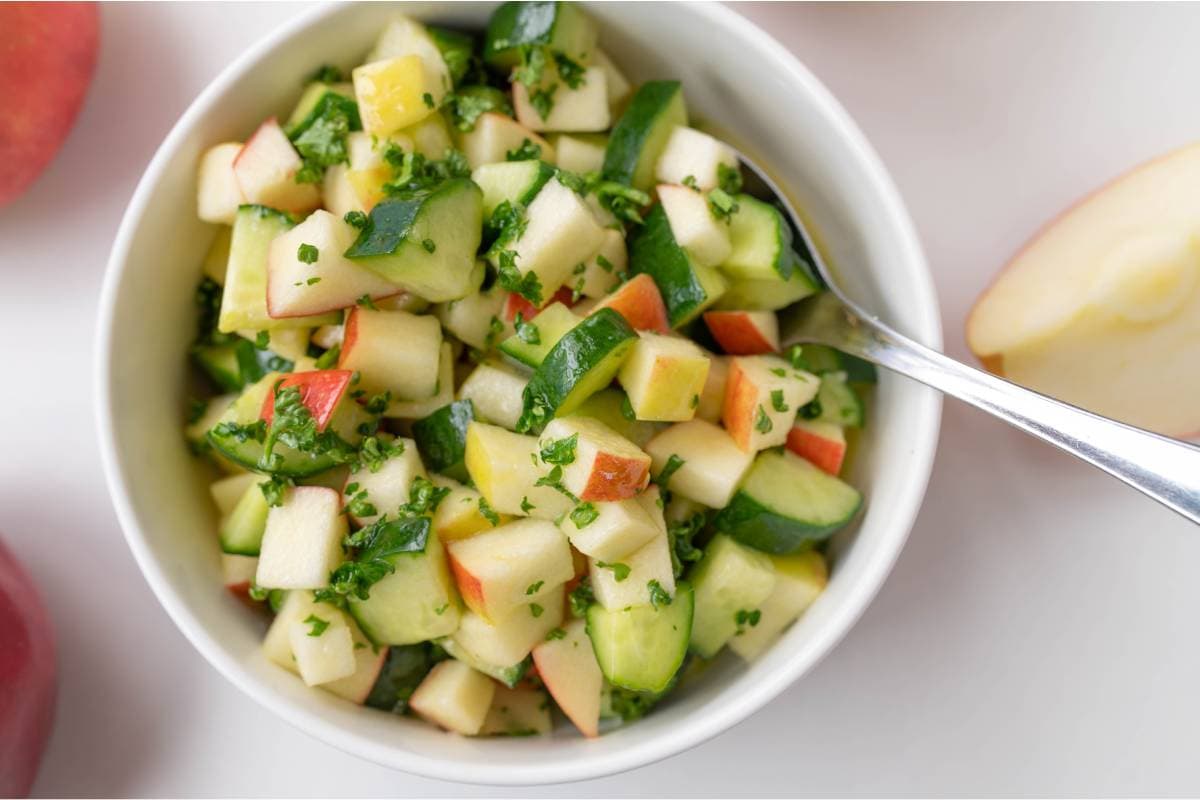 Receta de ceviche de manzana verde, una opción refrescante y ligera