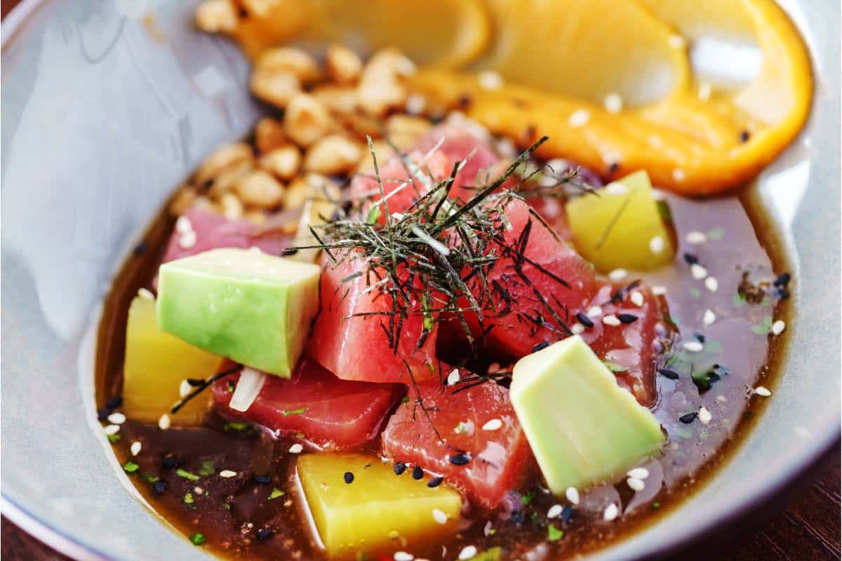 receta de medallón de atún a la caribeña