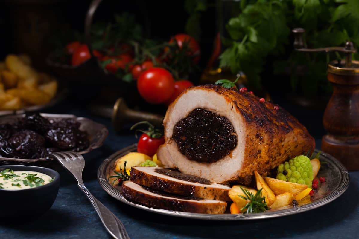 4 guarniciones navideñas para pierna de cerdo o lomo al horno