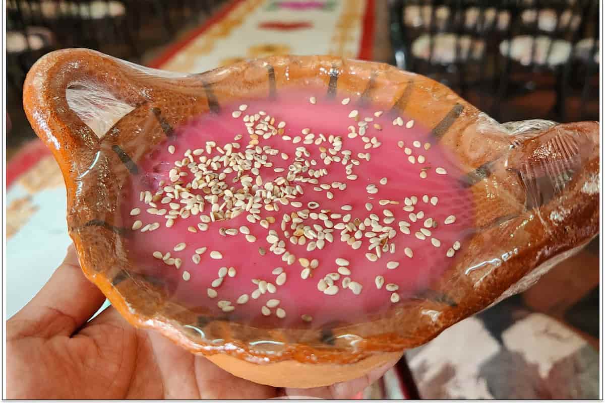 Jeripa: la “natilla” rosa de Atlixco, un postre típico y religioso que simboliza la “sangre de Cristo”