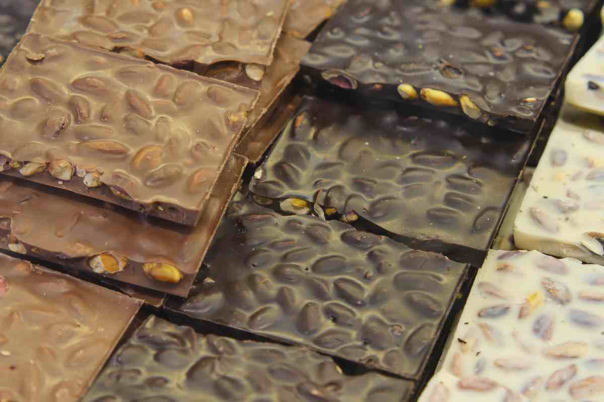 Diferentes tablillas de chocolate.