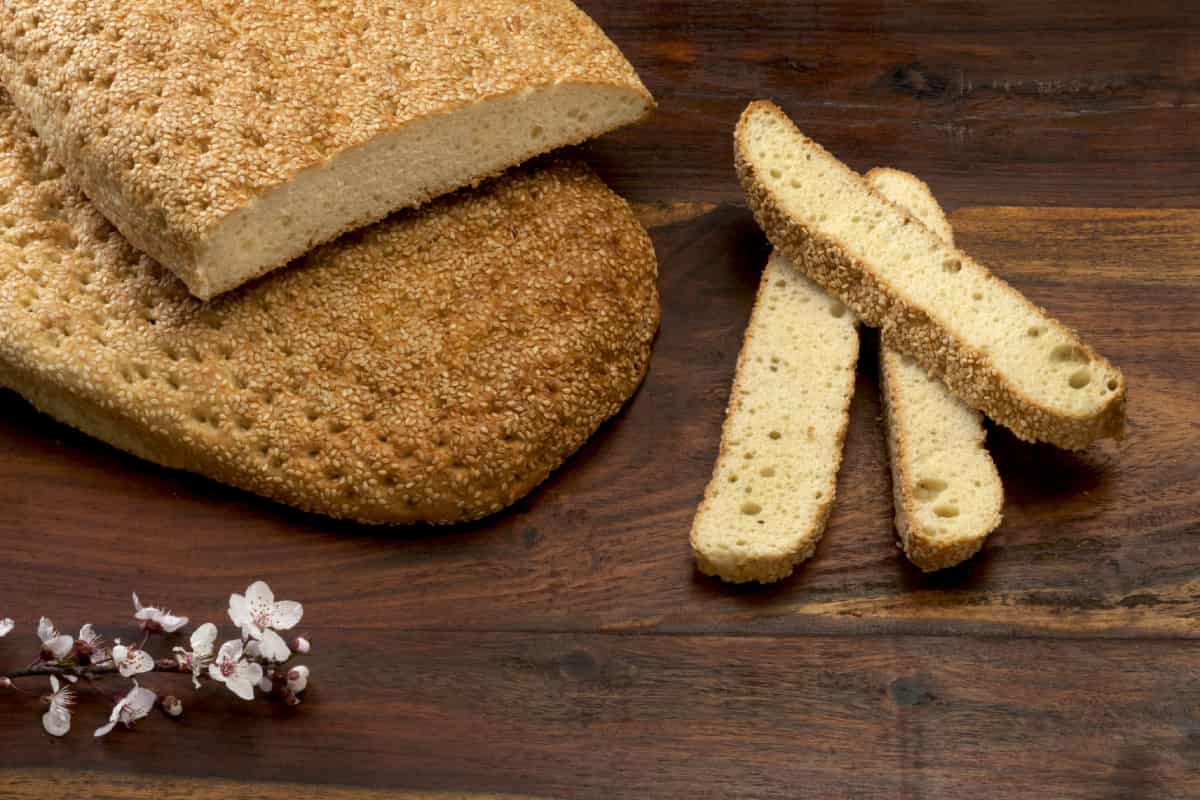 Pan Lagana elaborado en Grecia para lunes limpio.