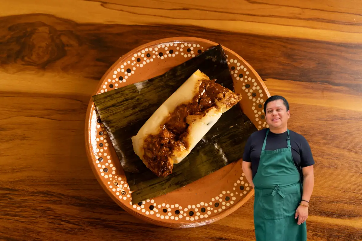 Tamales de masa colada de Tabasco, receta del chef Ramón Torres